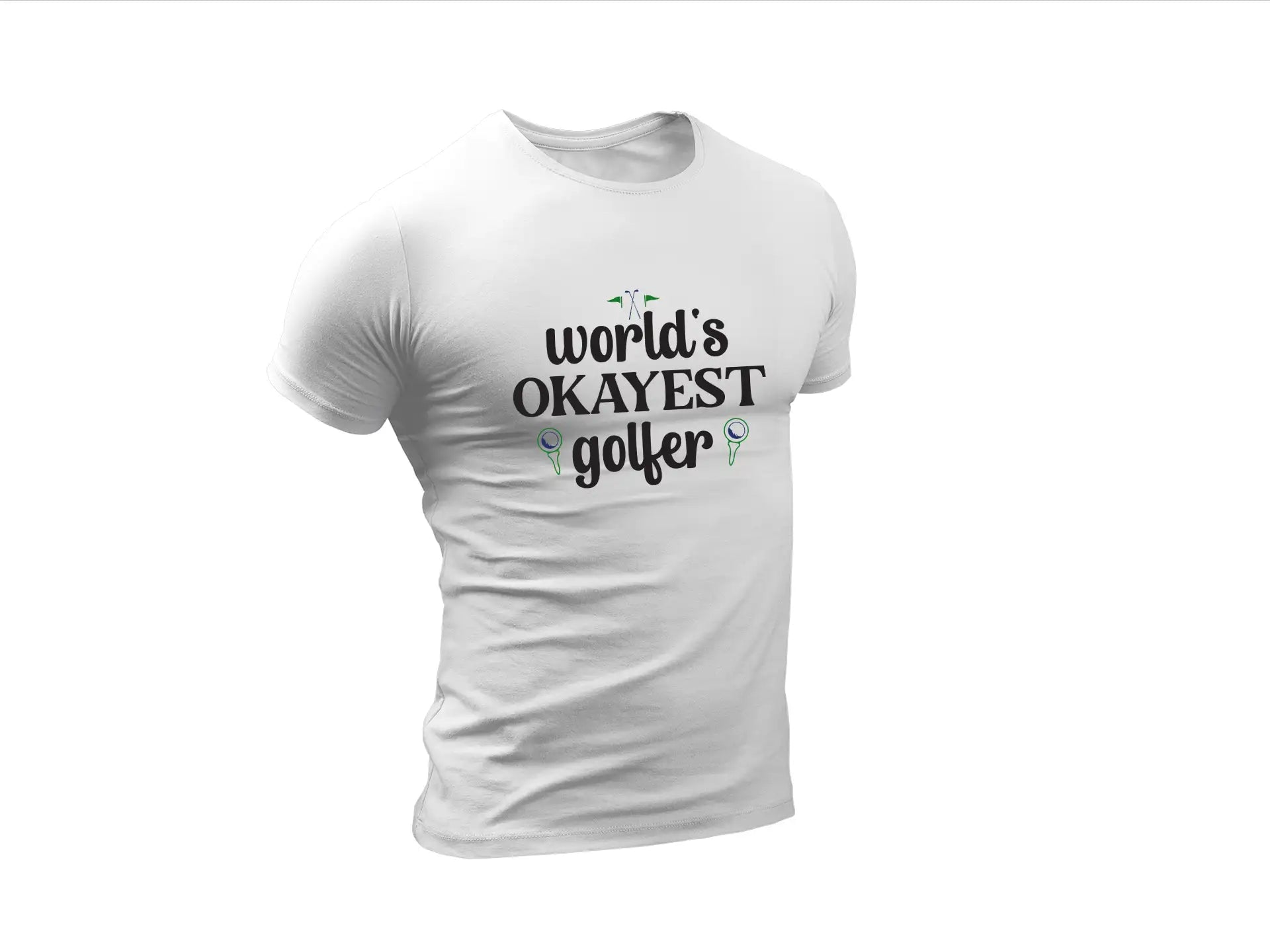 Worlds Okayest Golfer SVG Keychain SVG