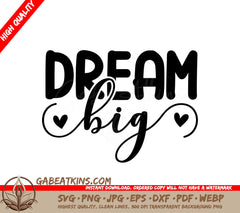 Dream Big  SVG SVG