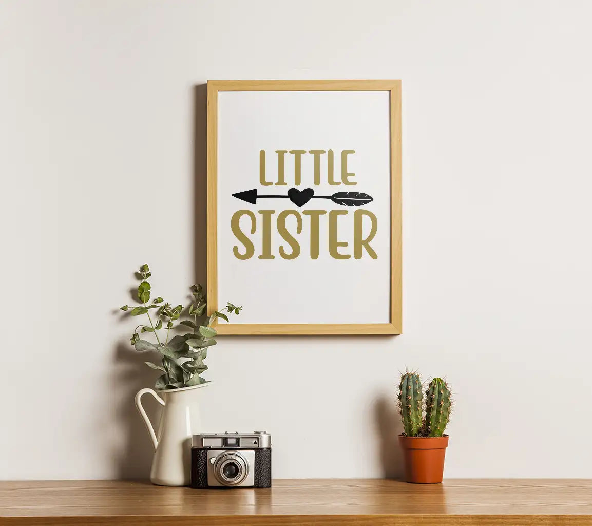 Little Sister Arrow Heart SVG SVG