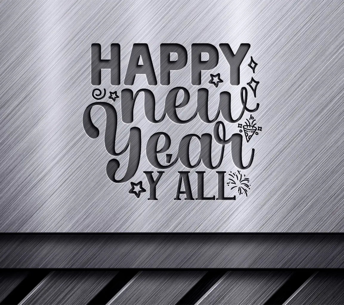 Happy New Year Yall SVG Design SVG
