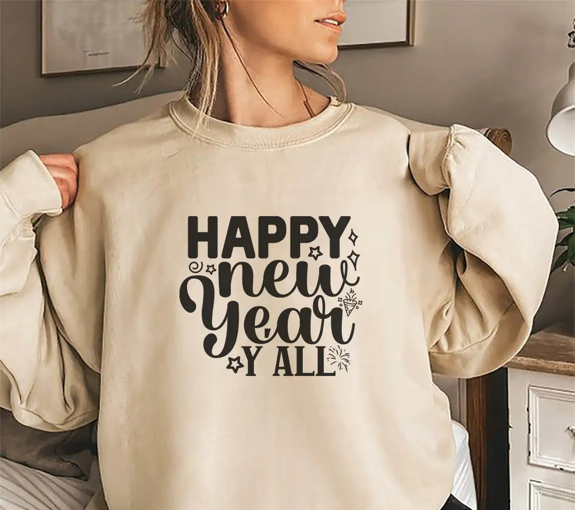 Happy New Year Yall SVG Design SVG