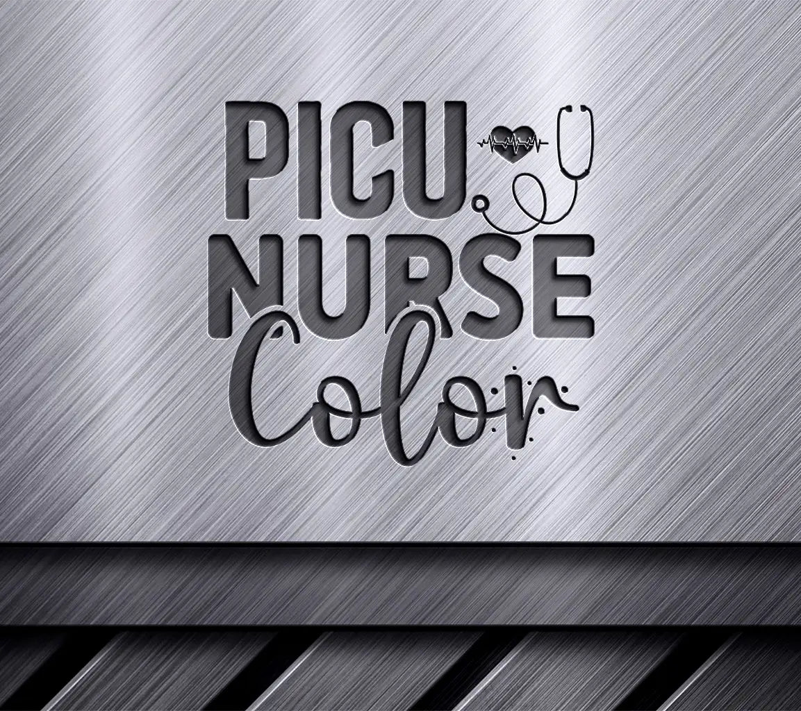 PICU Nurse Color SVG Design SVG