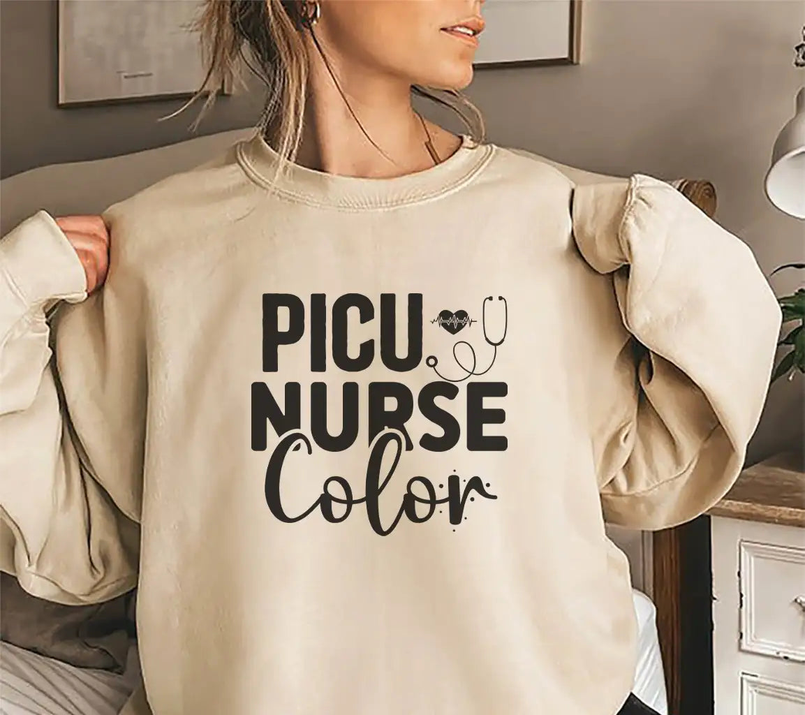 PICU Nurse Heart Stethoscope SVG SVG