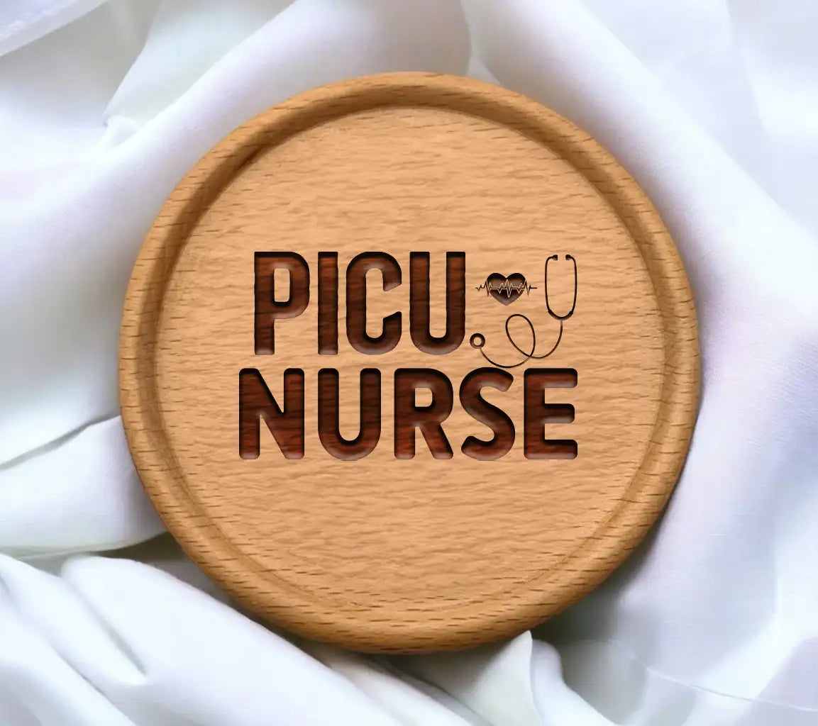 PICU Nurse Heart Stethoscope SVG SVG