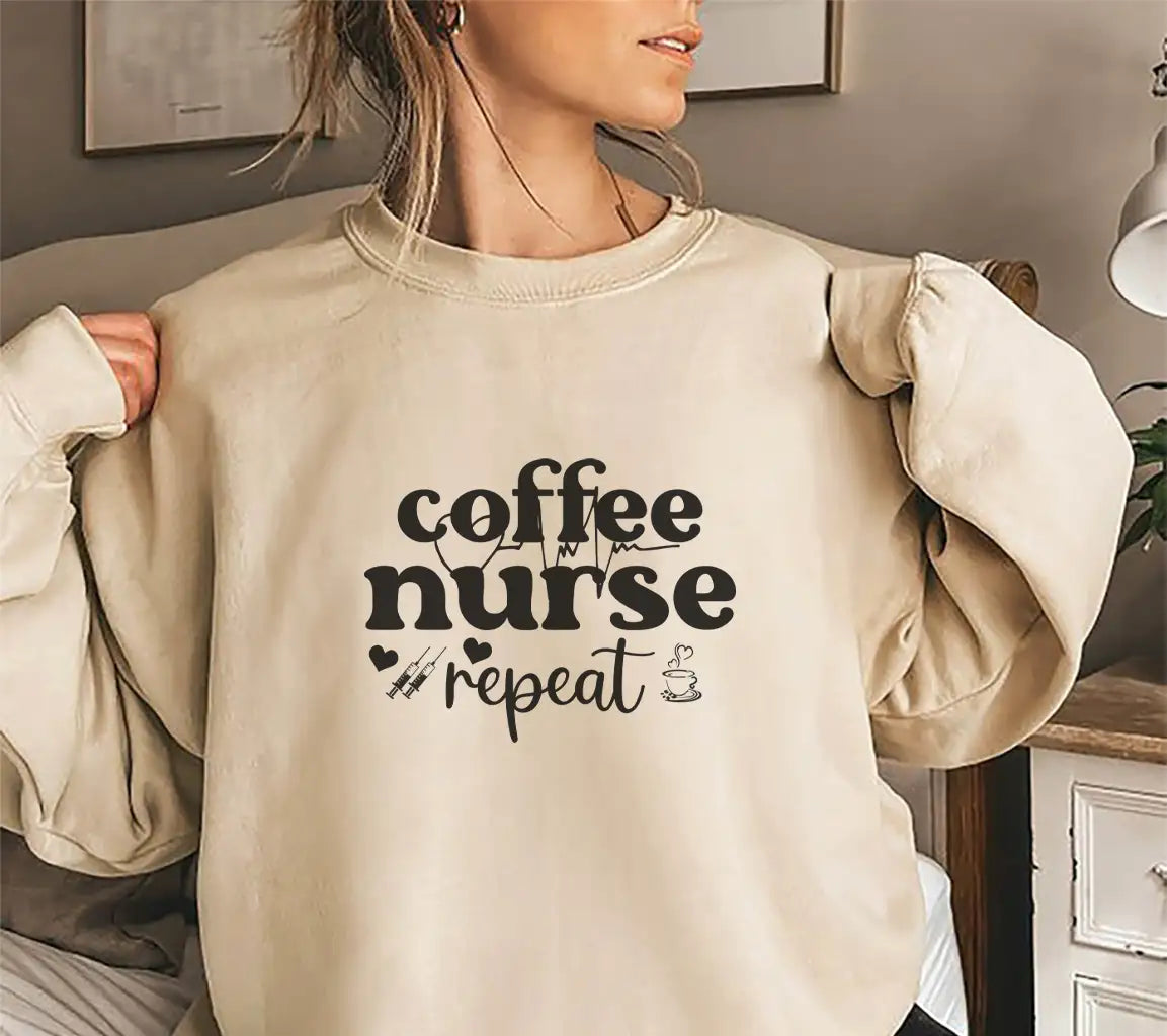 Coffee Nurse Repeat SVG SVG