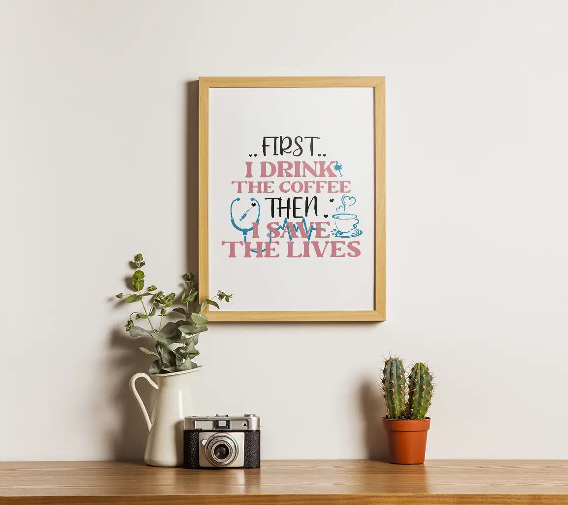 Nurse Coffee SVG Quote SVG