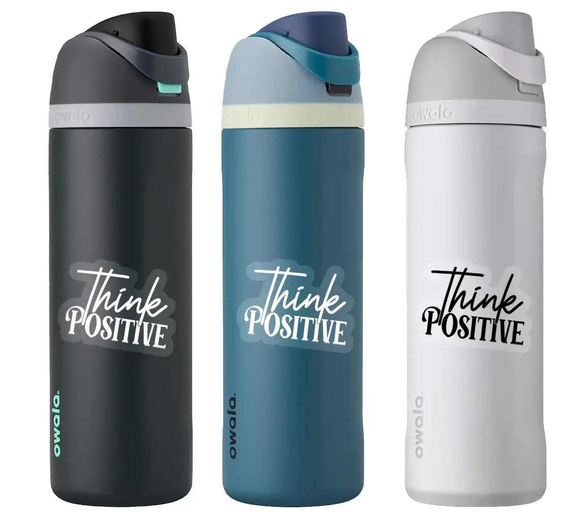 Pink & Black Think Positive SVG SVG