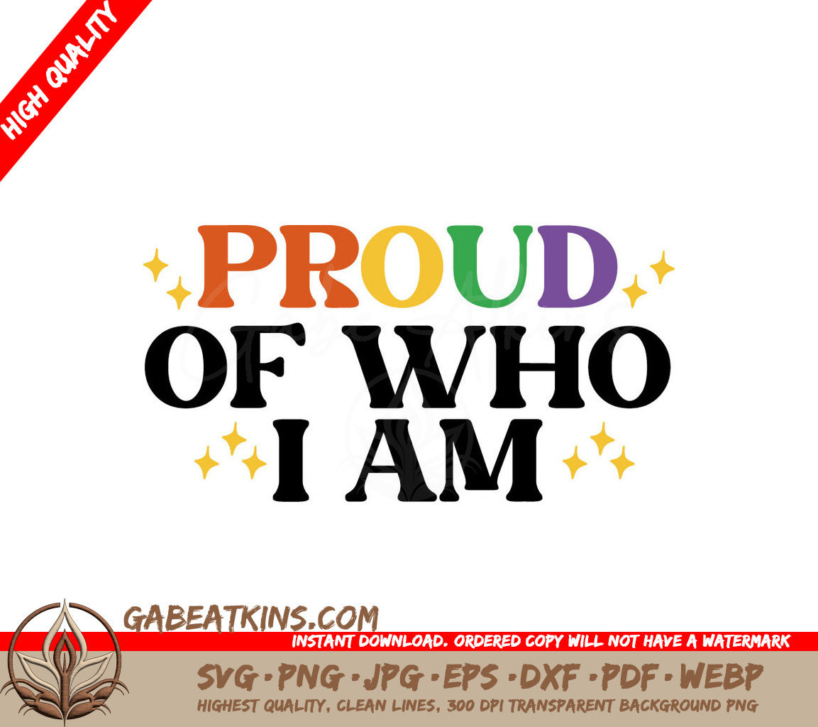 Proud Of Who I Am SVG SVG
