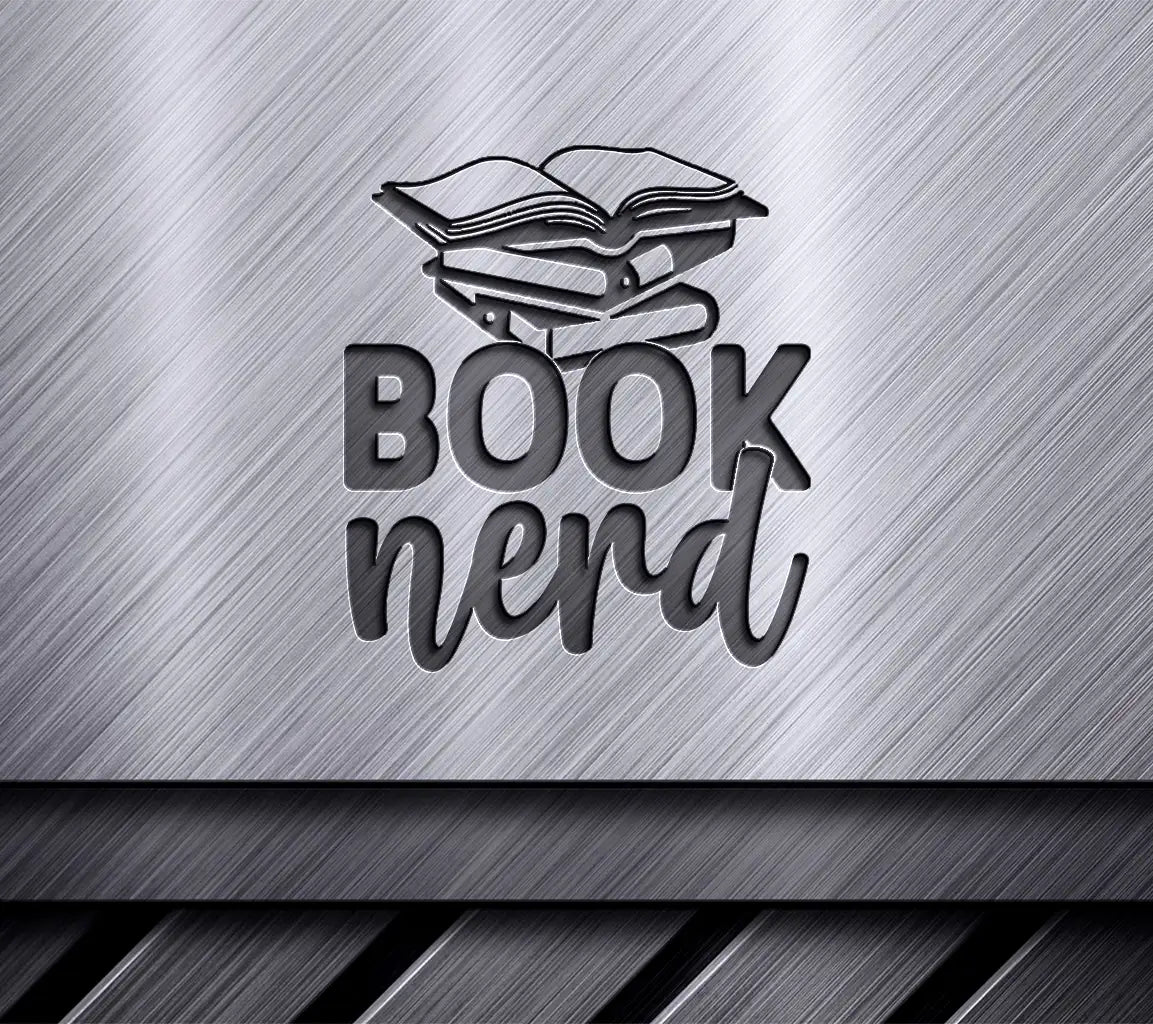Book Nerd Stack SVG Design SVG