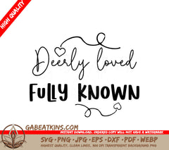  Deerly Loved SVG SVG