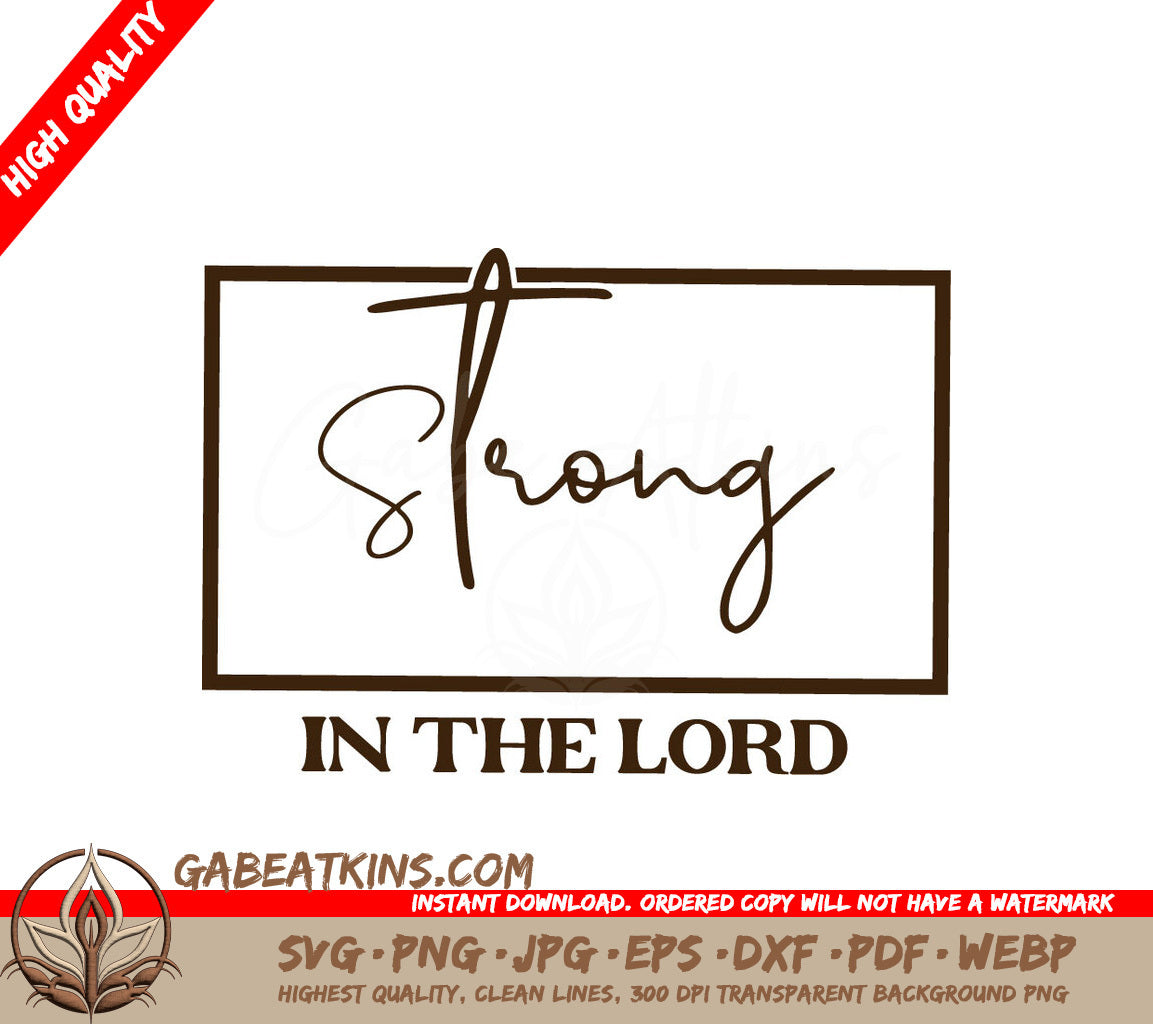 Strong In The Lord SVG SVG