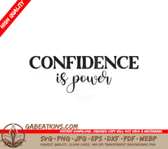  Confidence Is Power SVG SVG