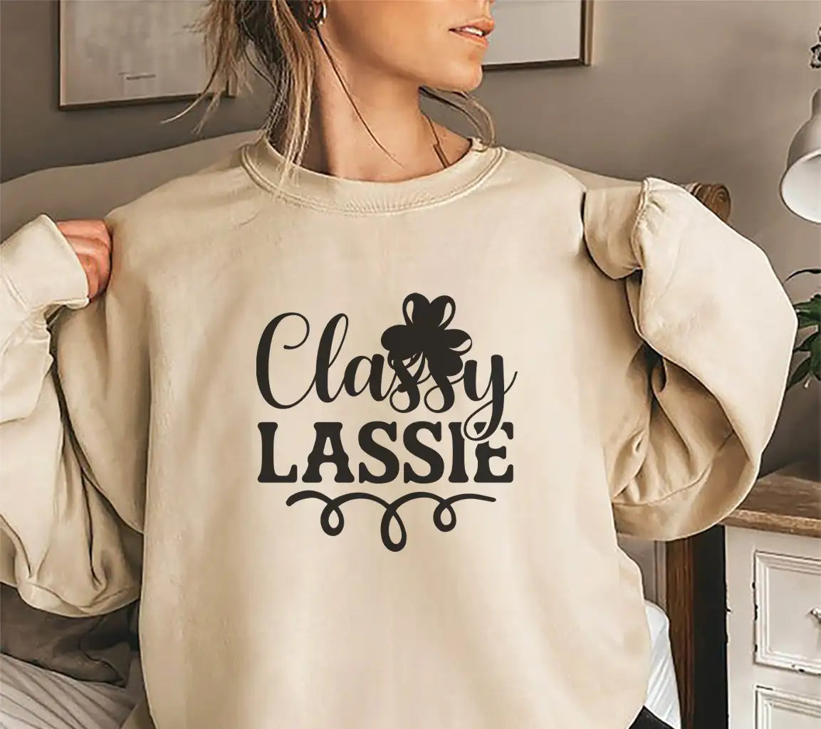 Classy Lassie Shamrock SVG SVG