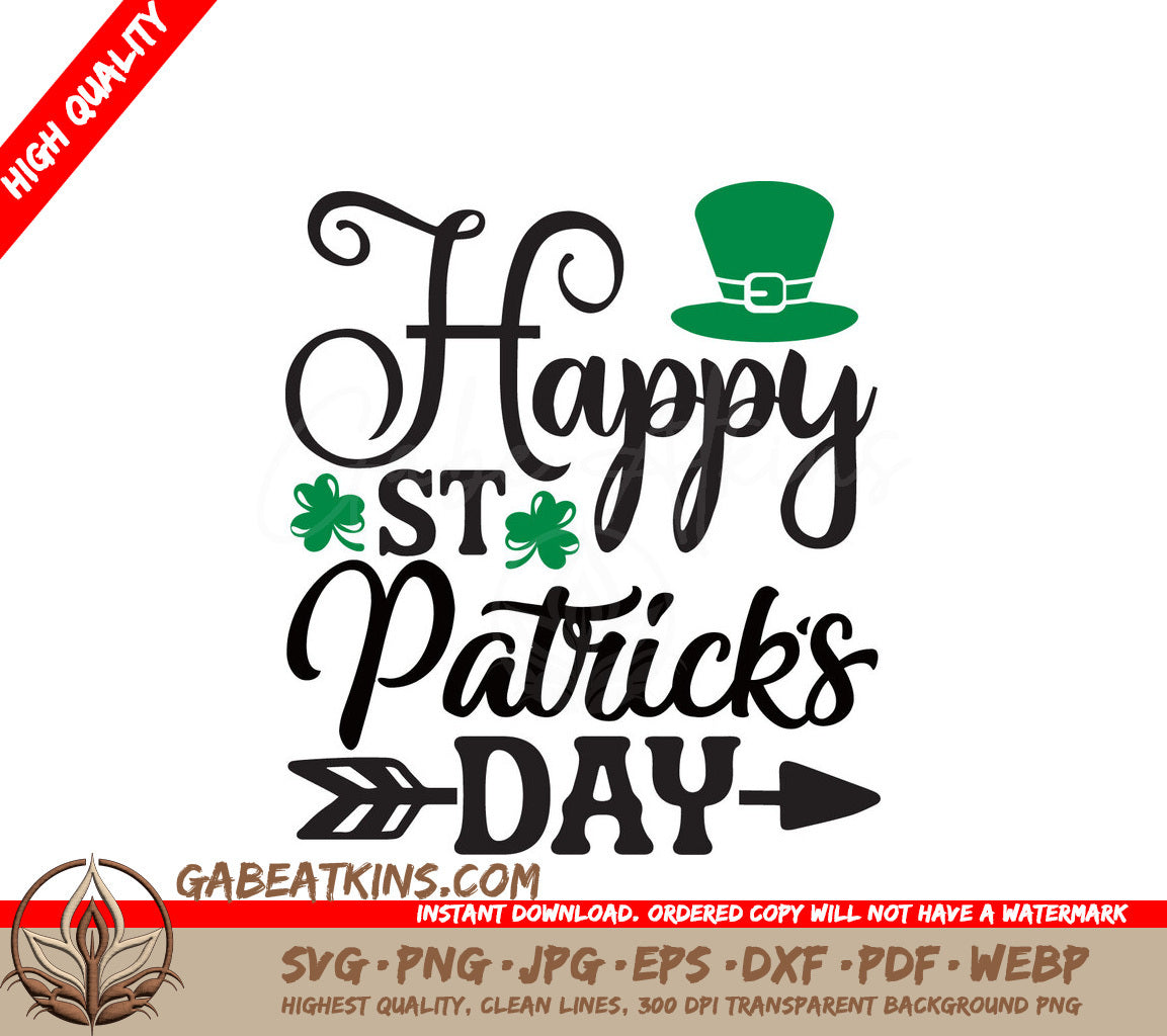 Happy St. Patricks Day SVG Poster SVG