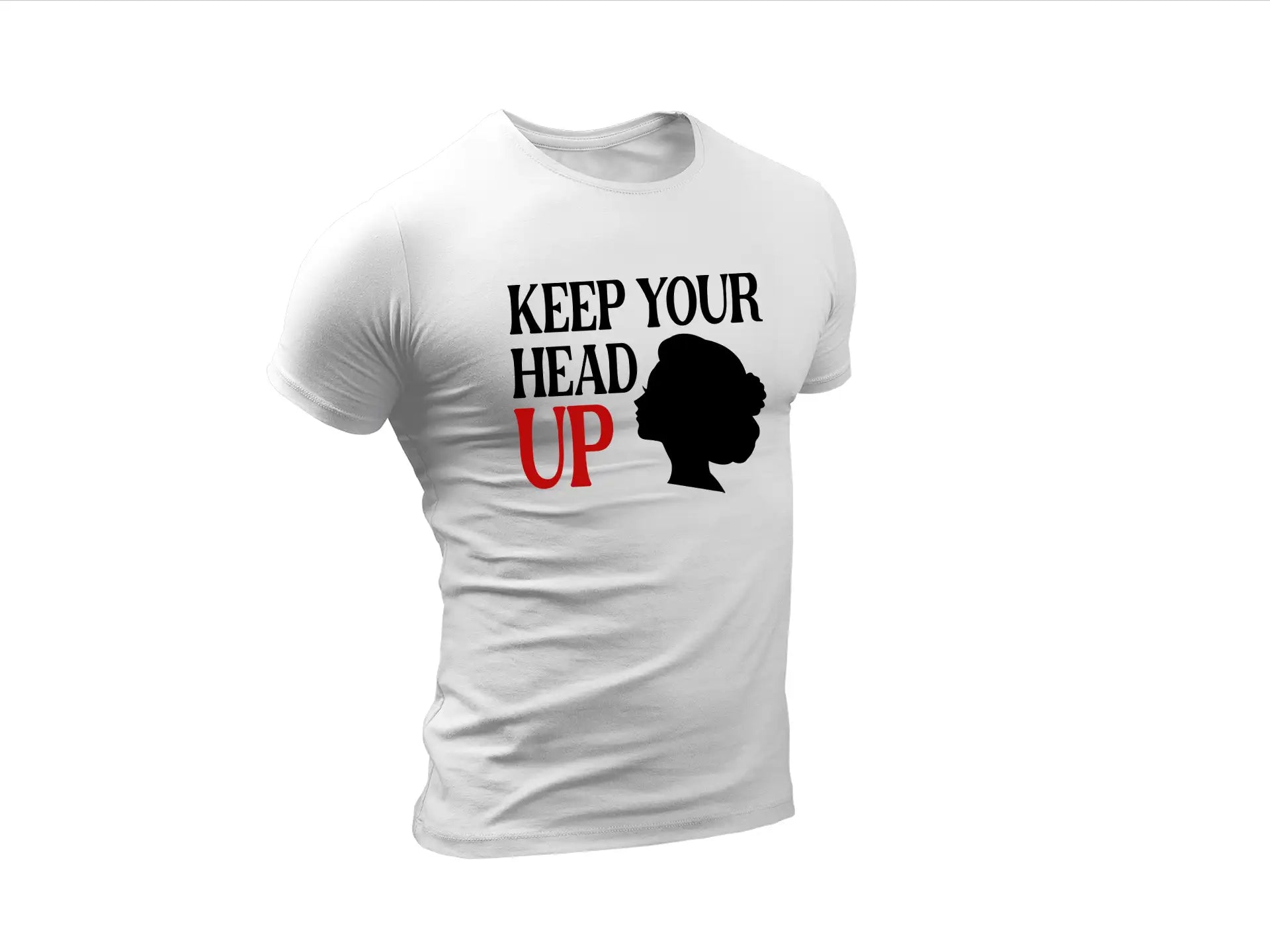 Strong Woman Head Up SVG SVG