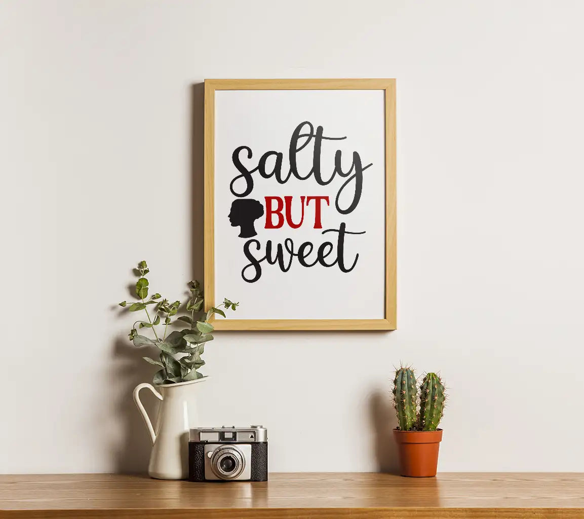 Black & Red Salty Sweet SVG SVG
