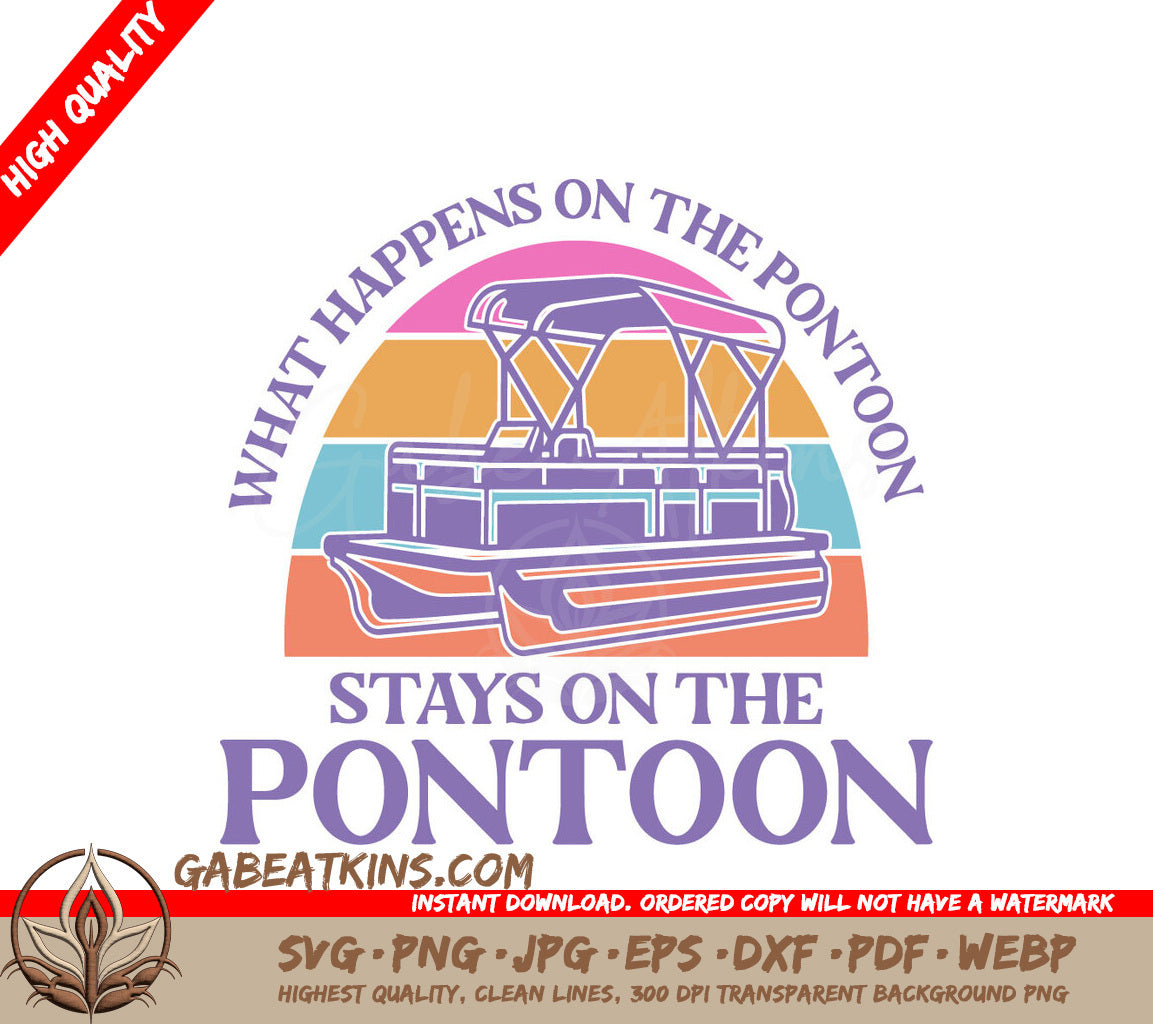Pontoon Secret SVG Design SVG