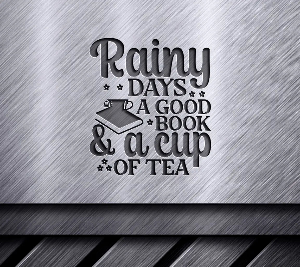 Rainy Day Tea & Book SVG SVG