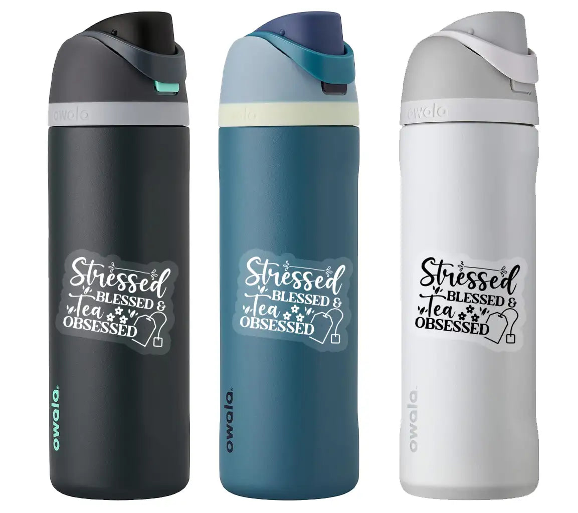 Stressed Blessed Tea Obsessed SVG SVG