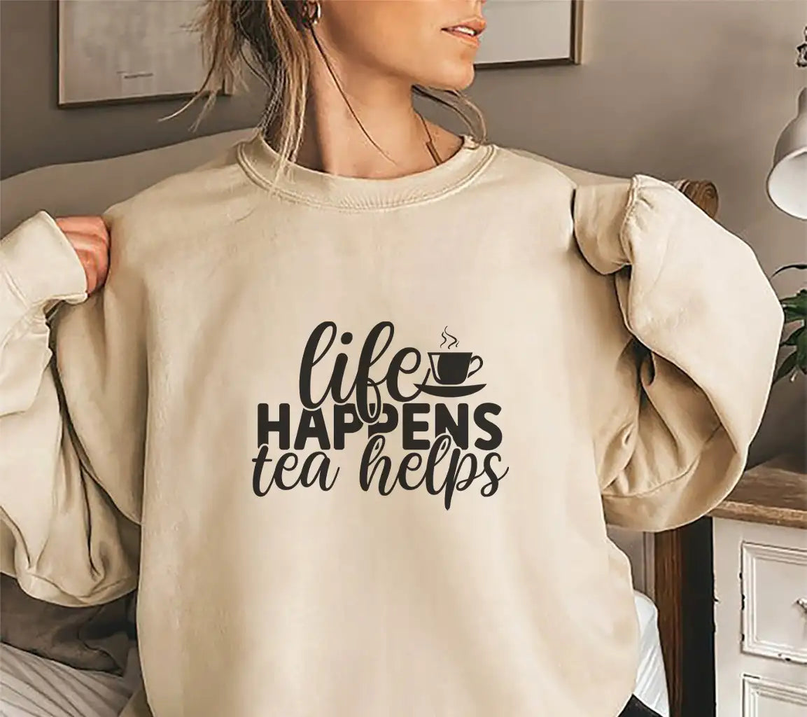 Life Happens Tea Helps SVG SVG