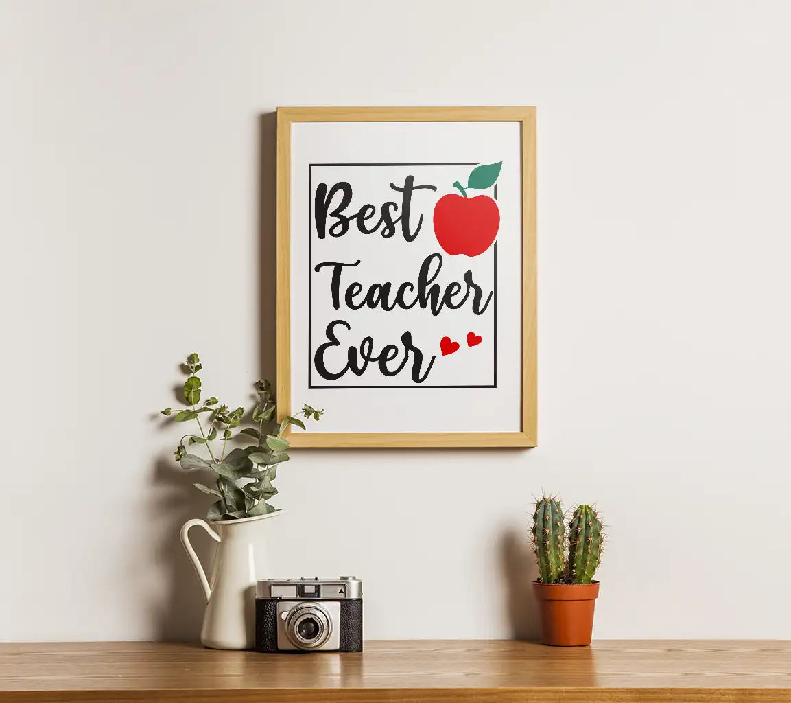 Best Teacher Ever SVG Design SVG