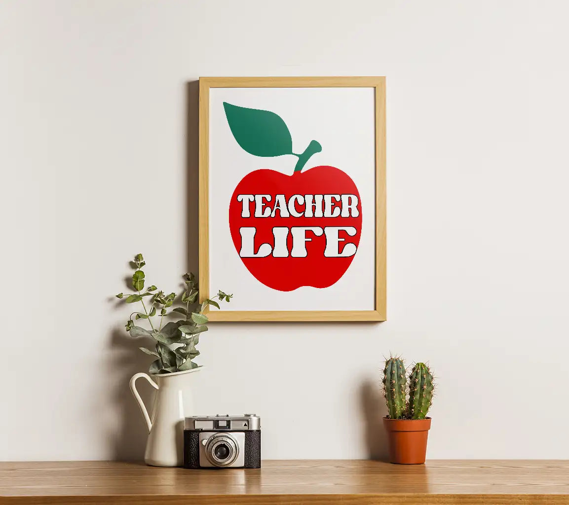 Red Apple Teacher Life SVG SVG