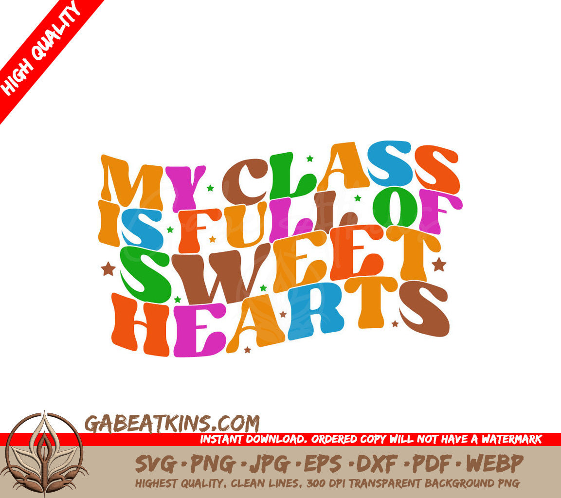 Full Hearts Class SVG Design SVG