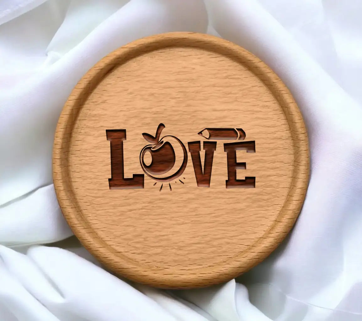 Apple & Pencil Teacher Love SVG SVG