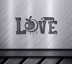 Apple & Pencil Teacher Love SVG SVG