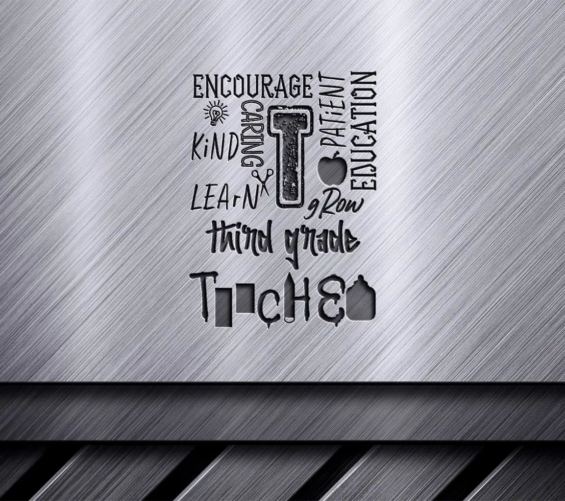 Third Grade Teacher SVG SVG