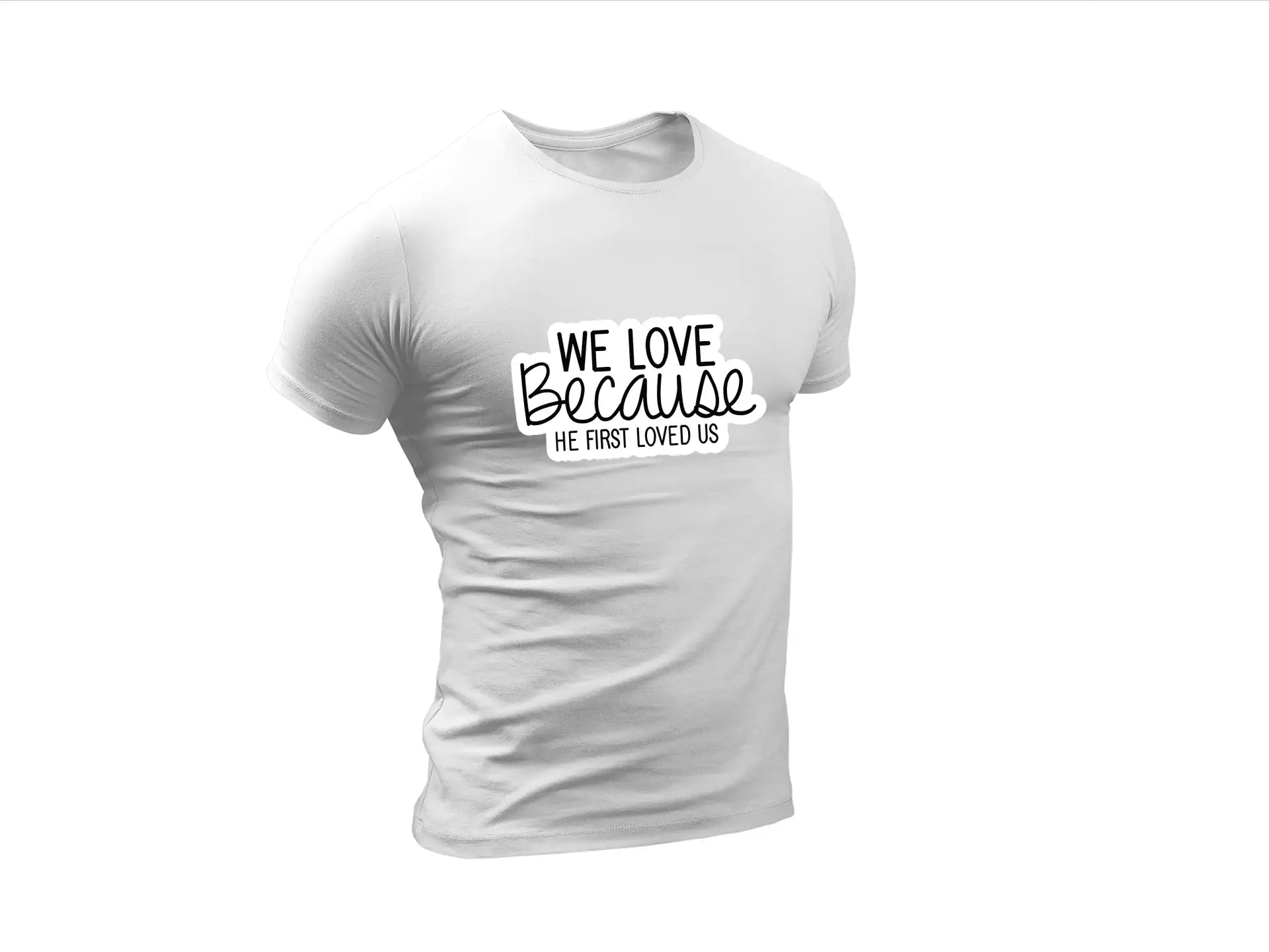 We Love Because SVG Sticker SVG