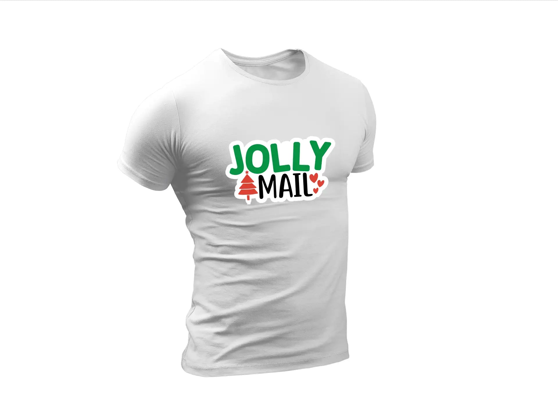 Christmas Tree & Hearts Jolly Mail SVG SVG