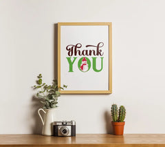 Christmas Tree Thank You SVG Sticker SVG