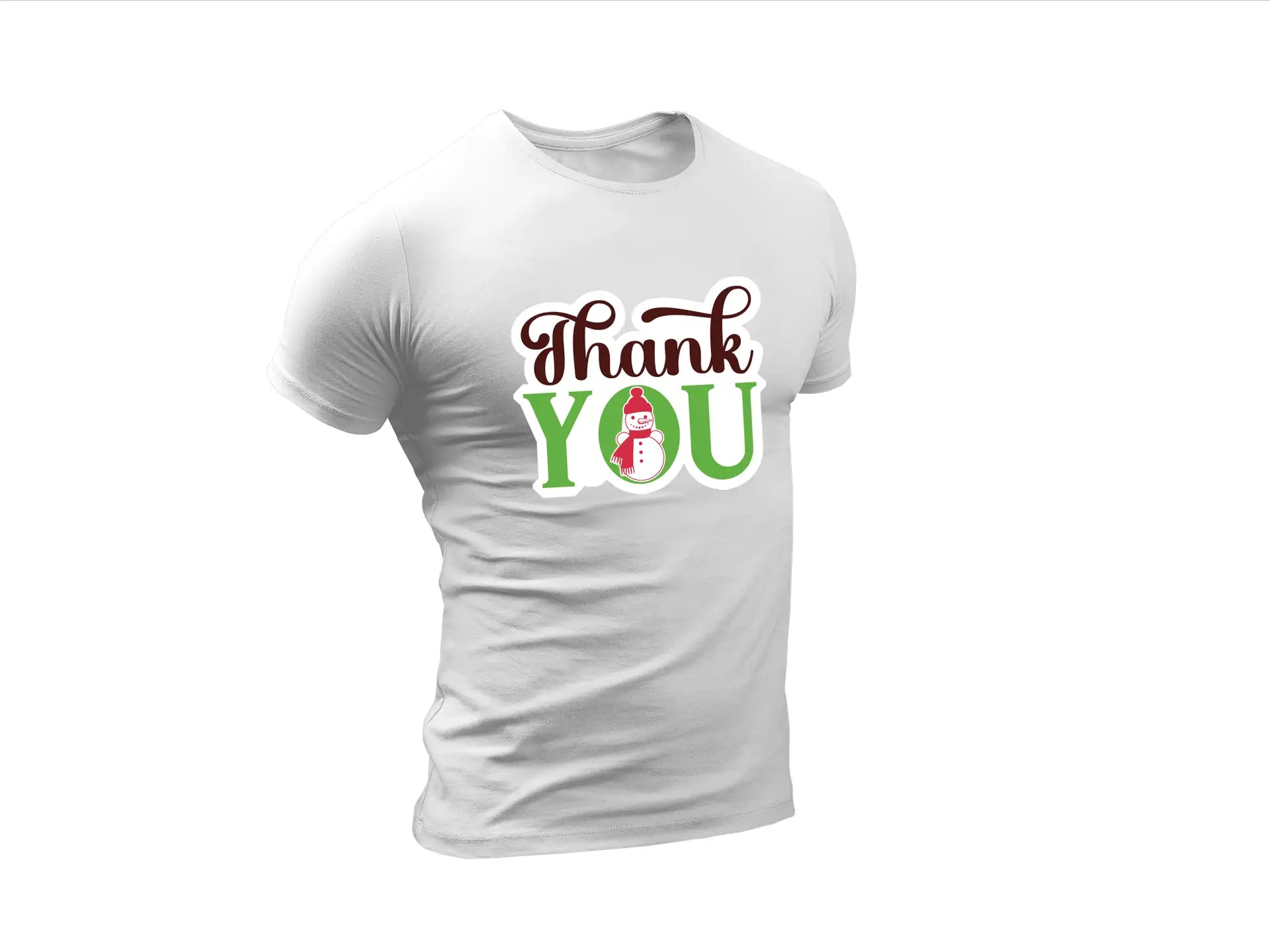 Christmas Tree Thank You SVG Sticker SVG