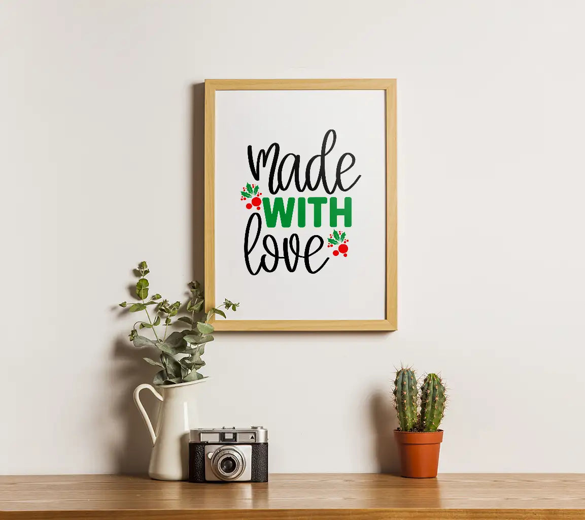 Christmas Made With Love SVG Sticker SVG