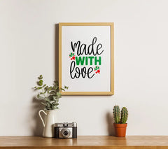 Christmas Made With Love SVG Sticker SVG