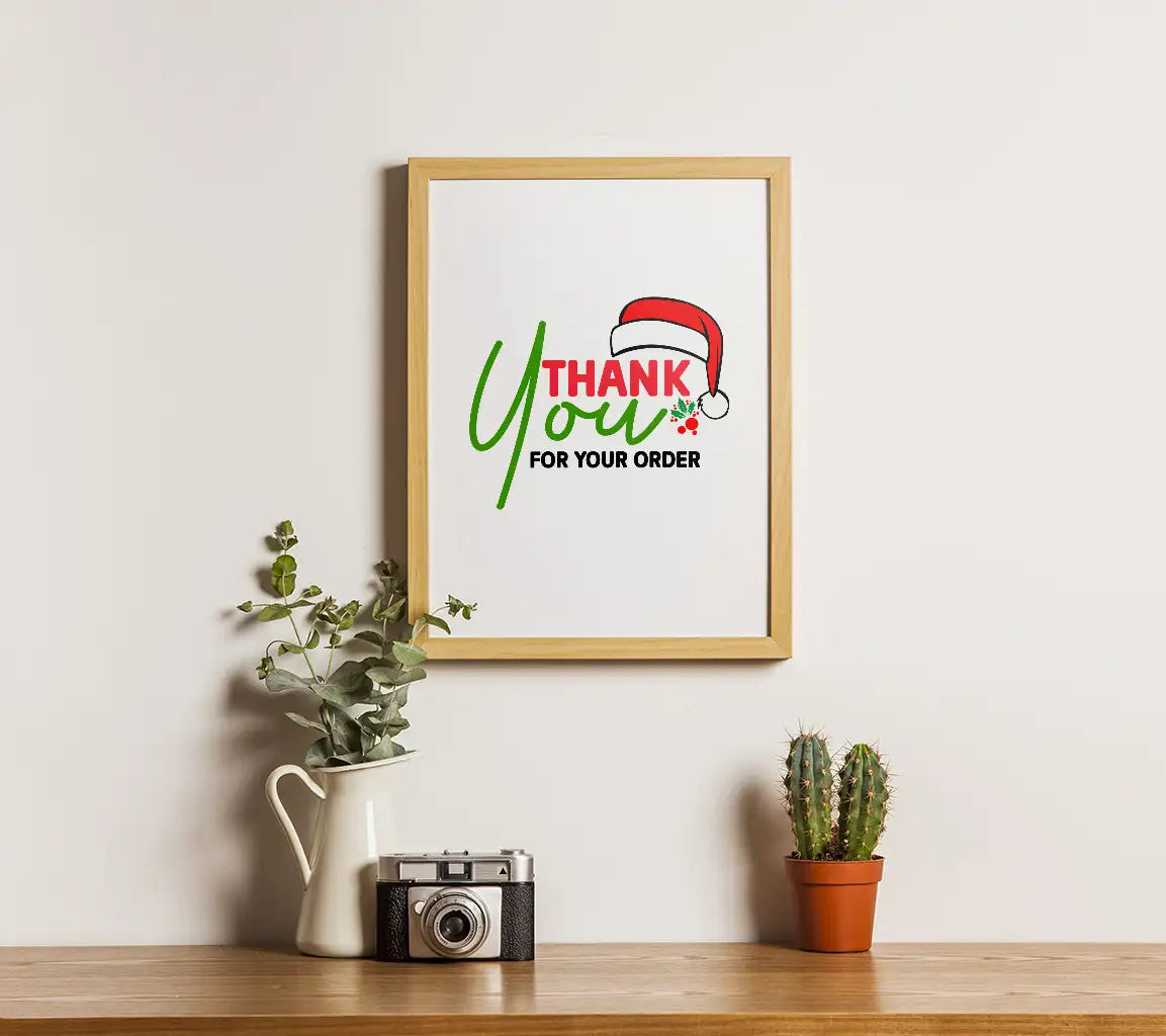 Christmas Thank You SVG Sticker SVG