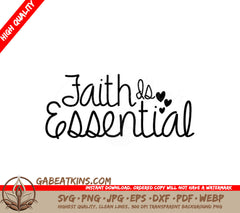 Faith Is Essential SVG Sticker SVG