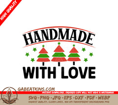Handmade Christmas Tree SVG Stickers SVG