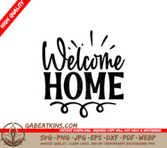 Welcome Home  SVG SVG