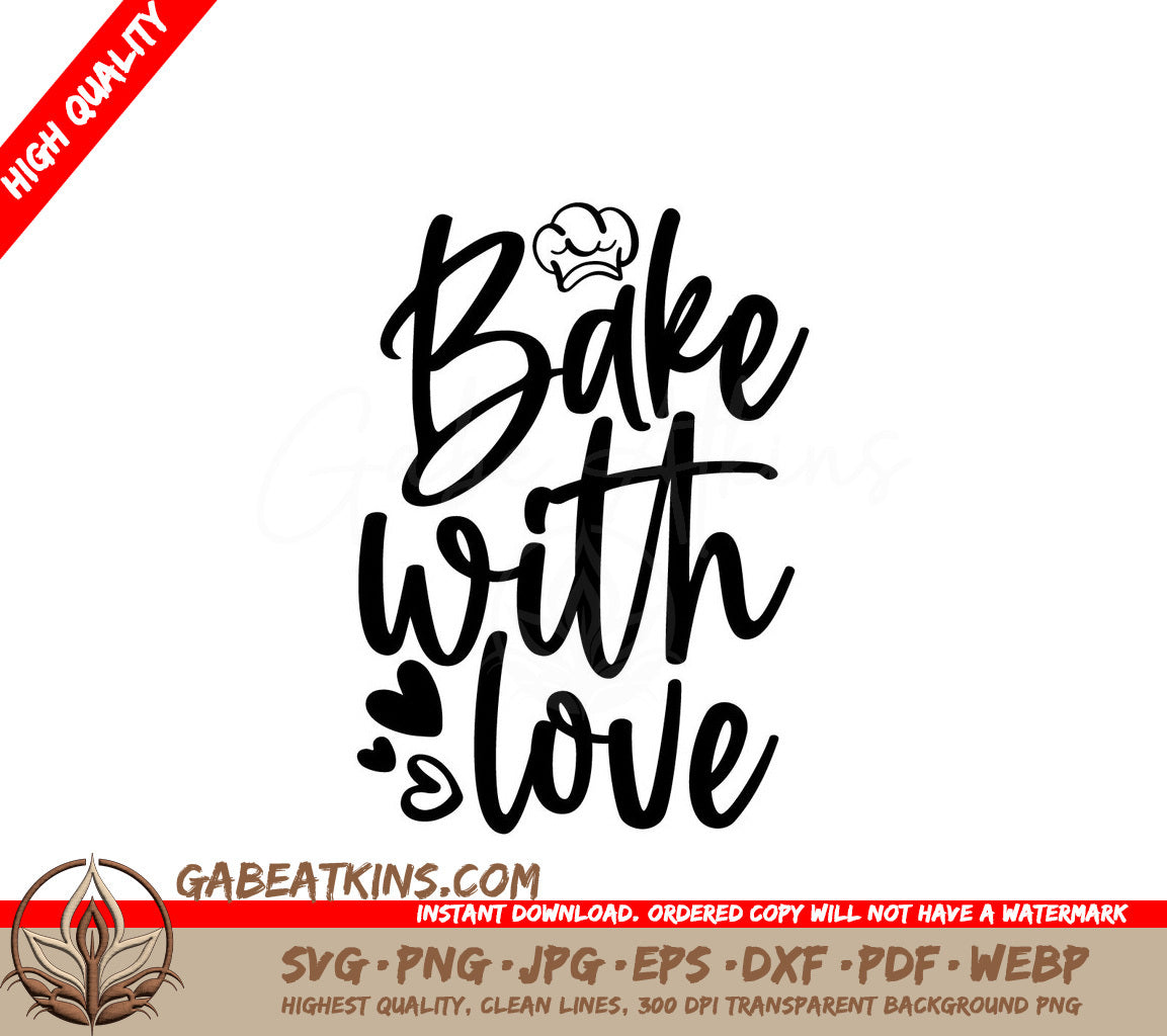  Bake With Love SVG SVG
