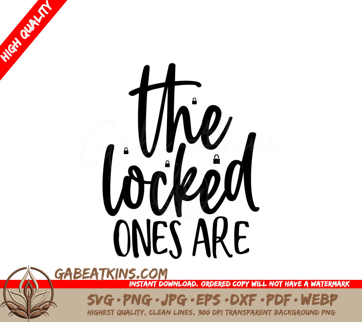  Locked Ones SVG Sticker SVG