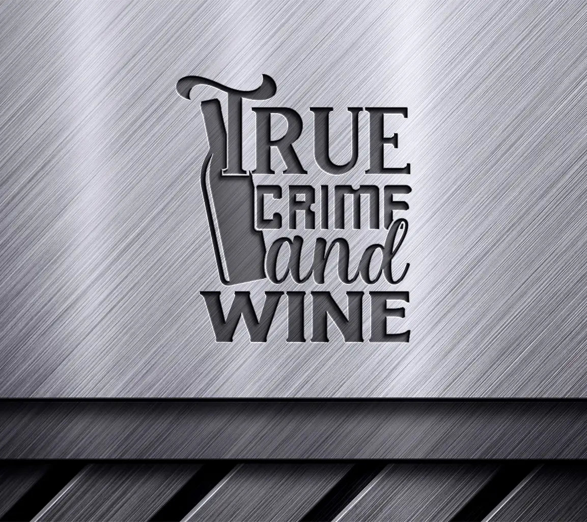 Red & Black True Crime SVG Design SVG