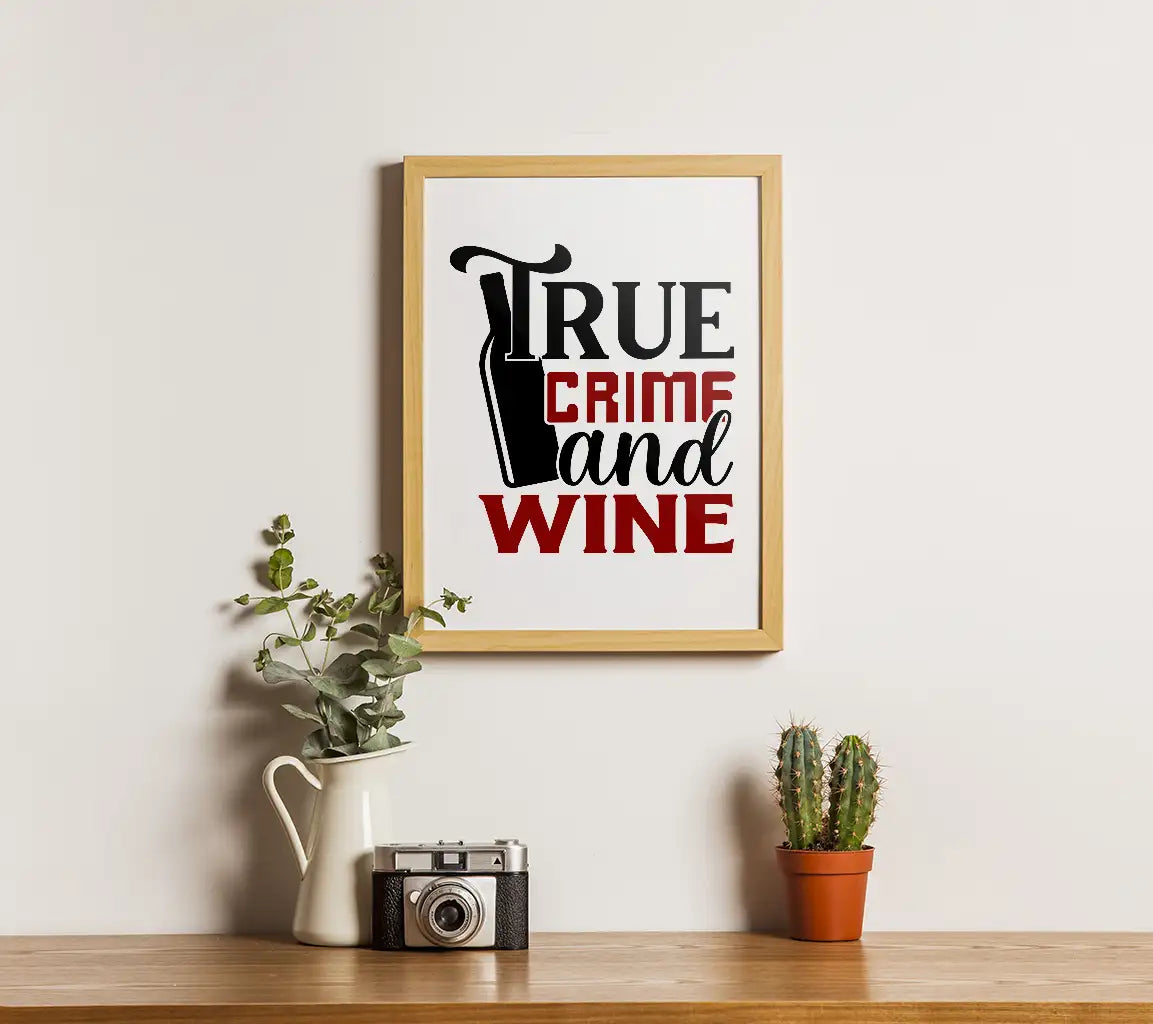 Red & Black True Crime SVG Design SVG