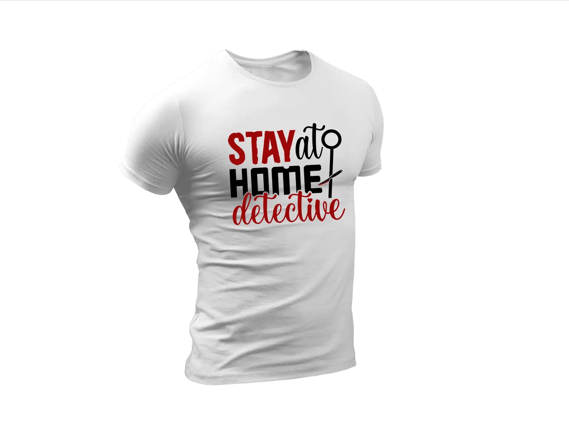 Red & Black Stay Home Detective SVG SVG