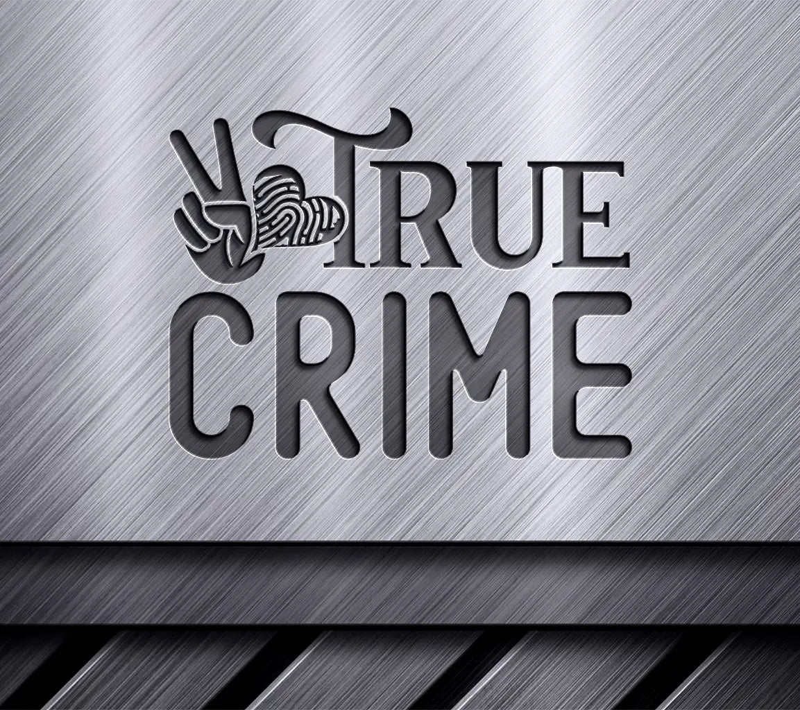 Red & Black True Crime SVG Design SVG