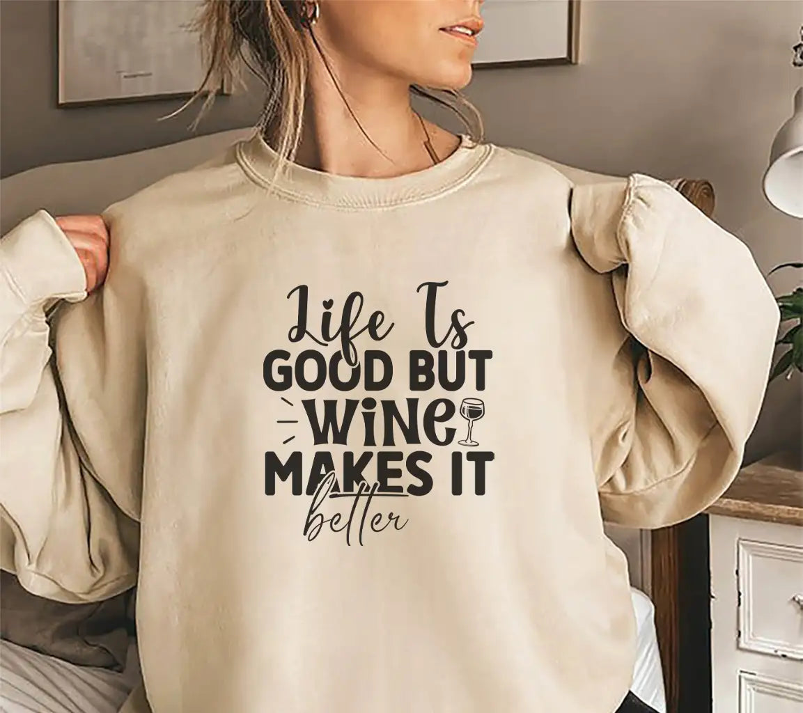 Life is Good Wine SVG SVG