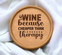 Wine Therapy SVG Design SVG