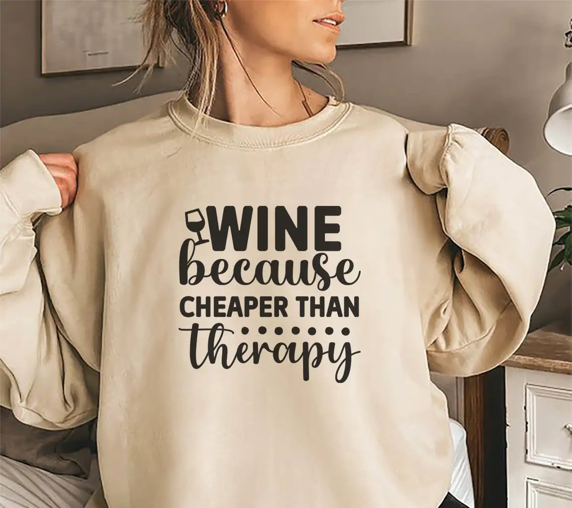 Wine Therapy SVG Design SVG