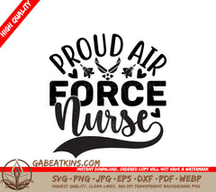 Proud Air Force Nurse SVG SVG